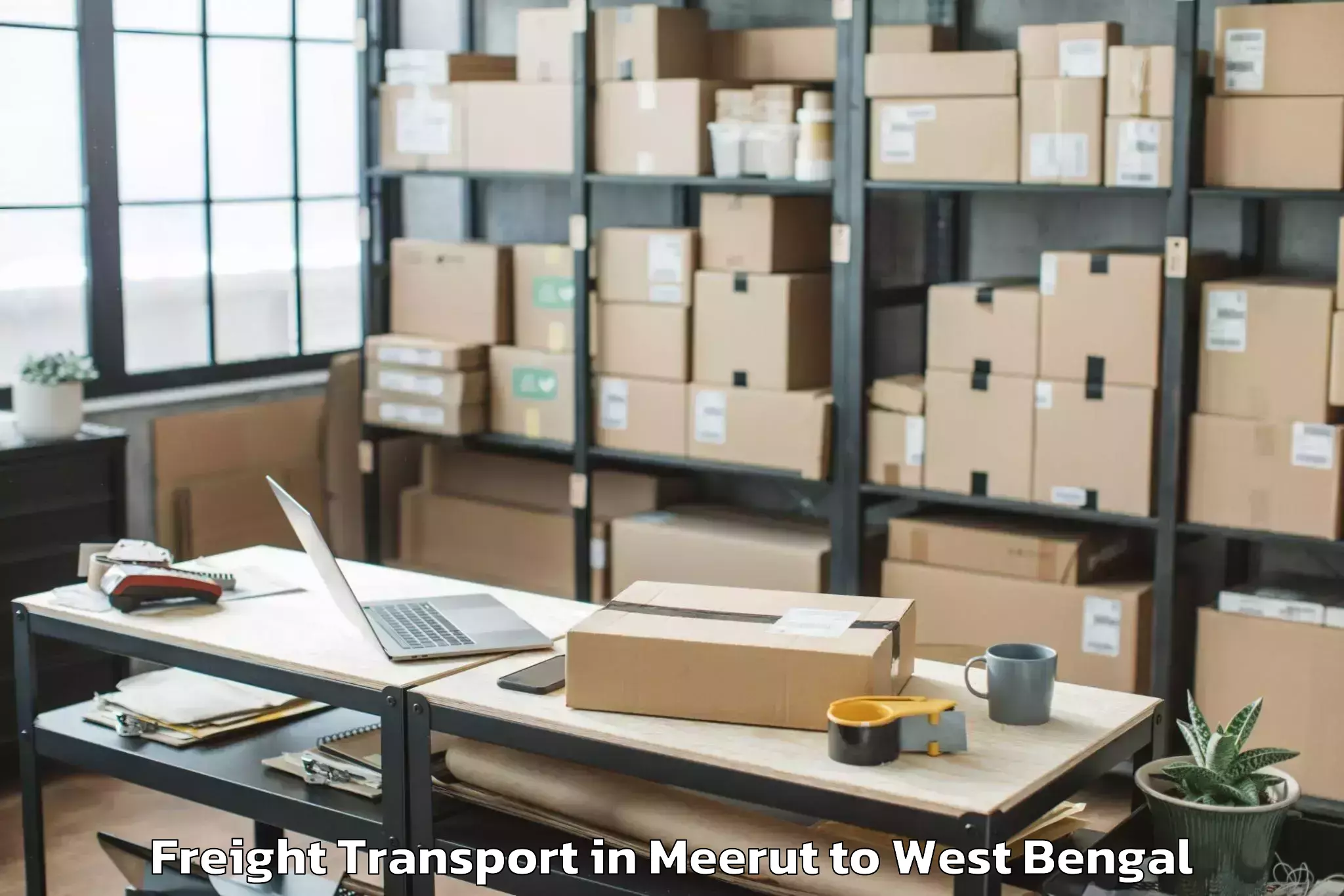 Discover Meerut to Dinhata Freight Transport